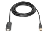 DIGITUS USB 2.0 USB-Kabel  DA-70130-4 5,0 m schwarz, 1 St.