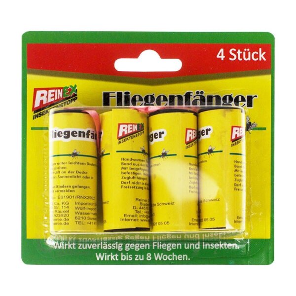 REINEX Fliegenfänger gelb, 4 St.  ( 7011 )