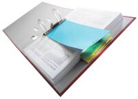 LEITZ Trennstreifen 1679 farbsortiert, 180 g/qm Karton 24,0 x 10,5 cm, 25 St.