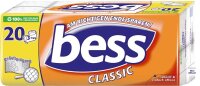 bess Toilettenpapier CLASSIC 3-lagig, 20 Rollen