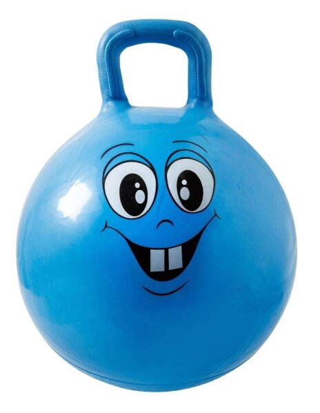 Idena Hüpfball Happy Face blau, 1 St.