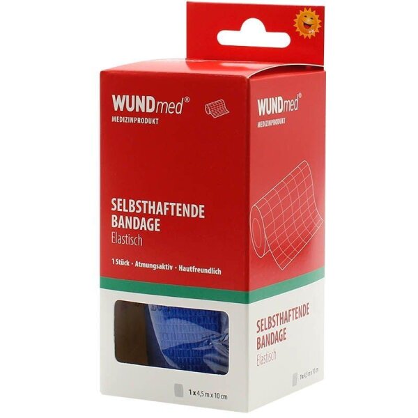 WUNDmed® Selbsthaftende Bandagen  04-016 blau 10,0 cm x 4,5 m, 1 St.