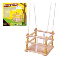 Idena Babyschaukel gelb Holz