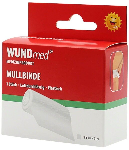 WUNDmed® Mullbinde 02-103 weiß 6,0 cm x 4,0 m, 1 St.
