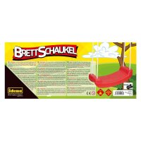 Idena Brettschaukel rot Kunststoff