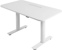 Topstar Sitness X Up Table 20 elektrisch höhenverstellbarer Schreibtisch weiß rechteckig, T-Fuß-Gestell weiß 110,0 x 60,0 cm