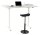 Topstar Sitness X Up Table 30 elektrisch höhenverstellbarer Schreibtisch weiß rechteckig, T-Fuß-Gestell weiß 160,0 x 80,0 cm