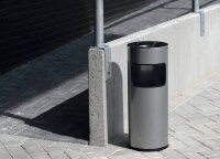 DURABLE Standaschenbecher silbermetallic, 1 St.