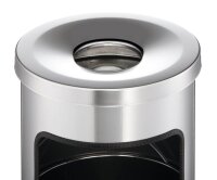 DURABLE Standaschenbecher silbermetallic, 1 St.