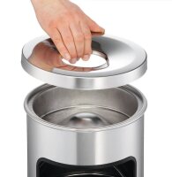 DURABLE Standaschenbecher silbermetallic, 1 St.