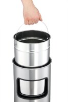 DURABLE Standaschenbecher silbermetallic, 1 St.