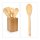 relaxdays Küchenhelfer-Set Holz, 5 St.