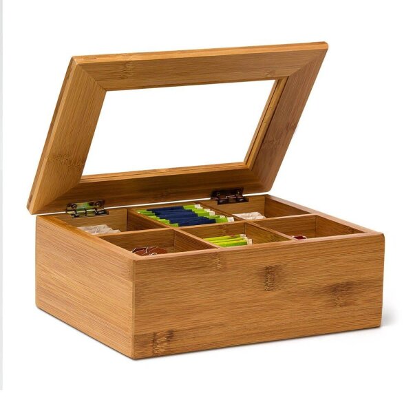 relaxdays Teebox braun 22,0 x 16,0 cm, 1 St.