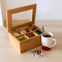 relaxdays Teebox braun 22,0 x 16,0 cm, 1 St.