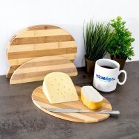 relaxdays Frühstücksbretter braun 25,0 x 18,0...