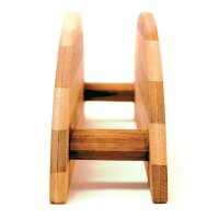 relaxdays Frühstücksbretter braun 25,0 x 18,0 cm 4-tlg., 4 St.