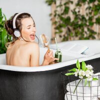 relaxdays Badewannenablage weiß, 1 St.