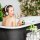 relaxdays Badewannenablage weiß, 1 St.