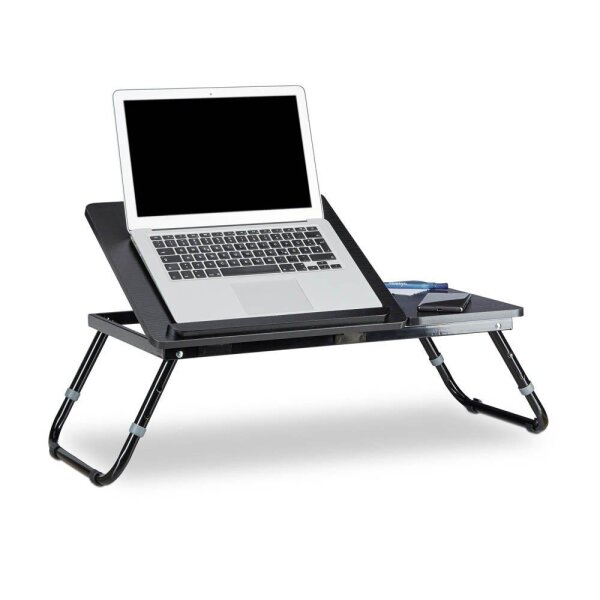 relaxdays Laptop-Betttablett schwarz