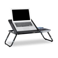 relaxdays Laptop-Betttablett schwarz