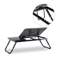 relaxdays Laptop-Betttablett schwarz