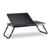 relaxdays Laptop-Betttablett schwarz