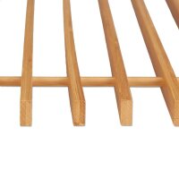relaxdays Wandgarderobe braun Holz 4 Haken 60,0 x 30,0 cm...