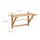 relaxdays Wandgarderobe braun Holz 4 Haken 60,0 x 30,0 cm  ( 10017155_0 )