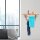 relaxdays Wandgarderobe braun Holz 4 Haken 60,0 x 30,0 cm  ( 10017155_0 )