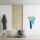 relaxdays Wandgarderobe braun Holz 4 Haken 60,0 x 30,0 cm  ( 10017155_0 )