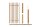 relaxdays Wandgarderobe braun Holz 4 Haken 60,0 x 30,0 cm  ( 10017155_0 )