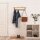relaxdays Wandgarderobe braun Holz 4 Haken 50,0 x 18,0 cm, 1 St.