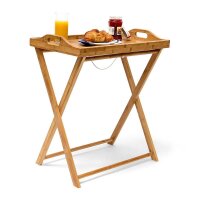 relaxdays Tablett braun rechteckig 55,0 x 35,0 cm  (...