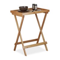 relaxdays Tablett braun rechteckig 50,0 x 38,5 cm, 1 St.