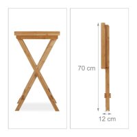 relaxdays Tablett braun rechteckig 50,0 x 38,5 cm, 1 St.
