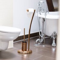 relaxdays WC-Garnitur kupfer Metall, 1 St.