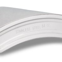 relaxdays Flachmann silber, 1 St.