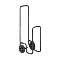 relaxdays Kaminholzwagen schwarz 41,0 x 42,5 x 100,0 cm