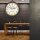 relaxdays Wanduhr beige schwarz Eisen 35,0 x 35,0 cm, Ø 22,0 cm