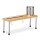 relaxdays Küchen-Organizer braun, silber 55,0 x 18,0 x 21,0 cm, 1 St.