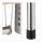 relaxdays Küchen-Organizer braun, silber 55,0 x 18,0 x 21,0 cm, 1 St.