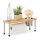 relaxdays Küchen-Organizer braun, silber 55,0 x 18,0 x 21,0 cm, 1 St.