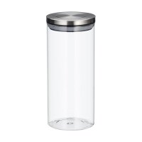relaxdays Vorratsdosen 22,0 cm hoch transparent 1,3 l, 3 St.