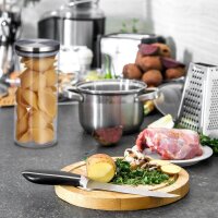 relaxdays Vorratsdosen 22,0 cm hoch transparent 1,3 l, 3 St.