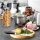 relaxdays Vorratsdosen 22,0 cm hoch transparent 1,3 l, 3 St.
