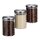 relaxdays Vorratsdosen 14,0 cm hoch transparent 0,6 l, 3 St.