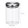 relaxdays Vorratsdosen 14,0 cm hoch transparent 0,6 l, 3 St.