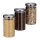 relaxdays Vorratsdosen 18,0 cm hoch transparent 1,0 l, 3 St.