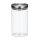 relaxdays Vorratsdosen 18,0 cm hoch transparent 1,0 l, 3 St.