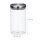 relaxdays Vorratsdosen 18,0 cm hoch transparent 1,0 l, 3 St.